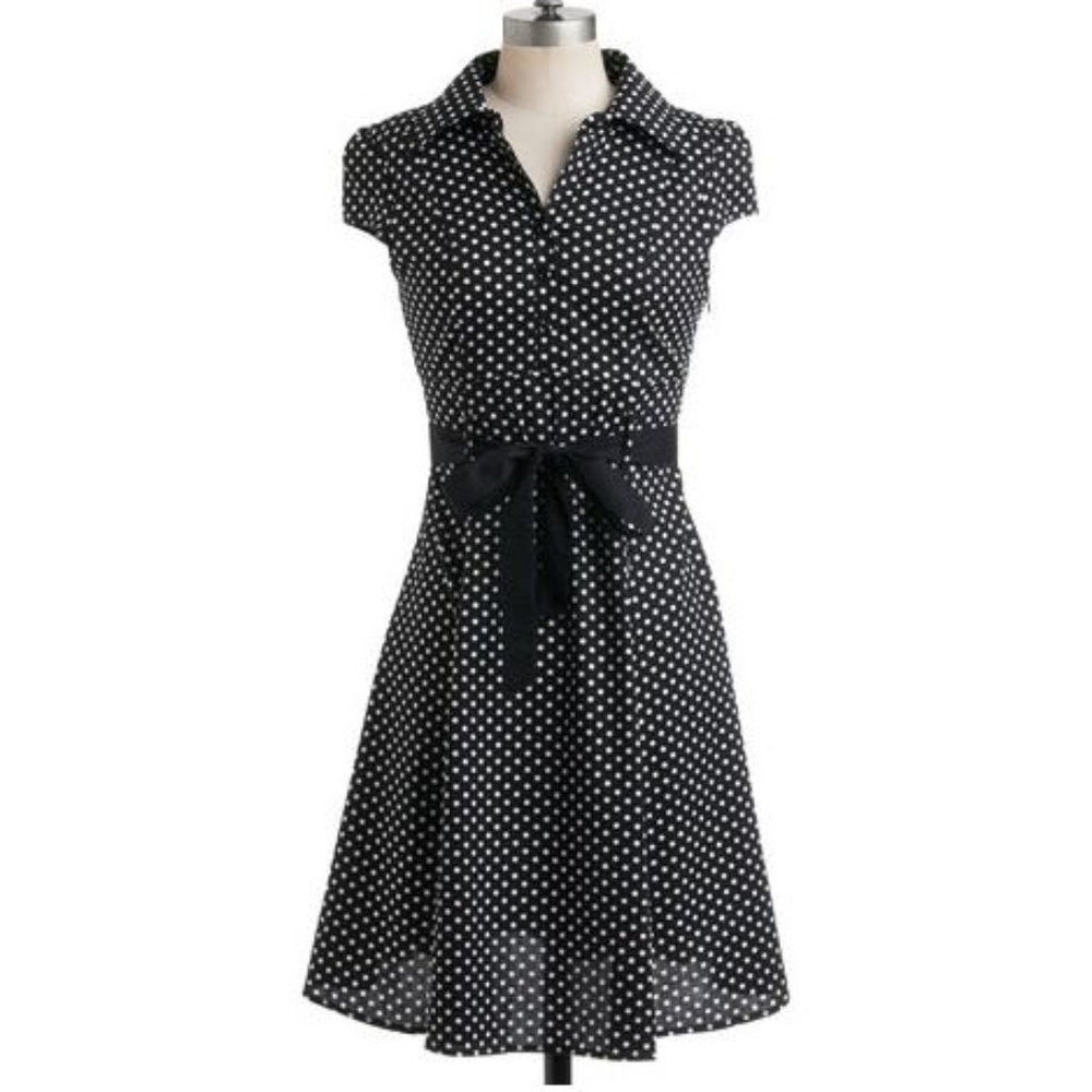Modcloth Hepcat Soda Fountain Dress in Black Licorice